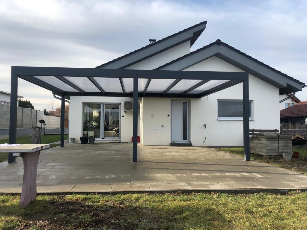Hlinikova pergola ALUX Carbo RAL 7016 AntracitDrasov II